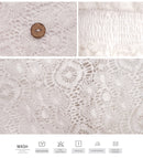 the MINI BOHO - Lace Tunic Sexy Deep V-Neck Button Bikini Cover-Ups Summer Sexy Ruffles Long Sleeves Mini Dresses