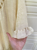 the TASSEL BOHO - Women's Bohemian V-Neck Tassel Dress - Loose-Fitting, Beige Maxi Dress with Fringe Detail, Perfect for Beach and Casual Attire, Beach Coverup | Bohemian Style |Tassel Detail Beach Dress