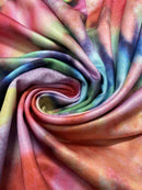 the TO DYE FOR BOHO - Vibrant Tie-Dye V-Neck Maxi Dress for Women - Casual Short Sleeve Summer Dress in Flowing A-Line Cut, Lightweight Polyester Blend, Perfect for Beach or Casual Attire, Beach Dress