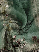 the VINTAGE ELEGANCE - Sleeveless Summer Floral Print Two Piece Set - Women's Casual Vest and Pants Set