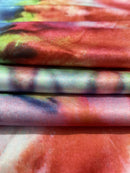 the TO DYE FOR BOHO - Vibrant Tie-Dye V-Neck Maxi Dress for Women - Casual Short Sleeve Summer Dress in Flowing A-Line Cut, Lightweight Polyester Blend, Perfect for Beach or Casual Attire, Beach Dress