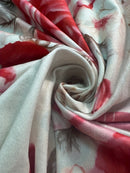 the VINTAGE ROSE - Women's Plus Size Casual Floral Print Maxi Dress with Side Slit - V-Neck, Long Sleeve, Lightweight for Vacation, Spring/Summer/Fall, Casual Summer Wear | Relaxed Fit Dress | Lightweight Fabric, Plus Size Dress