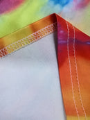 the SUNRAY BOHO - Women's Elegant V-Neck Tie-Dye Maxi Dress - Casual Long Sleeve Abstract Print Summer Beachwear, Flowy & Comfortable, Vibrant Tie-Dye Patterns, Perfect for Spring/Summer, Casual Summer Wear | V-Neck Dress Abstract Print Dress