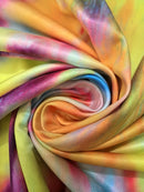 the SUNRAY BOHO - Women's Elegant V-Neck Tie-Dye Maxi Dress - Casual Long Sleeve Abstract Print Summer Beachwear, Flowy & Comfortable, Vibrant Tie-Dye Patterns, Perfect for Spring/Summer, Casual Summer Wear | V-Neck Dress Abstract Print Dress