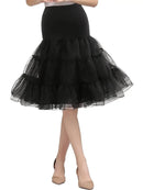 the PETTICOAT - Women's 50s Vintage Tulle Petticoat Half Slip Tutu Underskirt