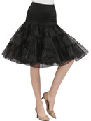 the PETTICOAT - Women's 50s Vintage Tulle Petticoat Half Slip Tutu Underskirt