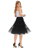 the PETTICOAT - Women's 50s Vintage Tulle Petticoat Half Slip Tutu Underskirt