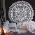 the MANDALA - Print Tapestry Wall Hanging Carpet Throw Yoga Beach Mat Wall Art Tapestry Decorations