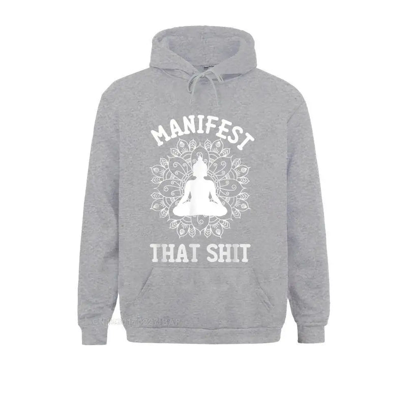 Manifest That Shit Mandala Law Of Attraction Spiritual Hooded Pullover Normcore Fitness Autumn Hoodies Cheap Sportswears Women