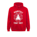 Manifest That Shit Mandala Law Of Attraction Spiritual Hooded Pullover Normcore Fitness Autumn Hoodies Cheap Sportswears Women