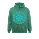 the MANDALA - Flower Symbol Spiritual Yoga Mantra Oversized Hoodies Sweatshirts