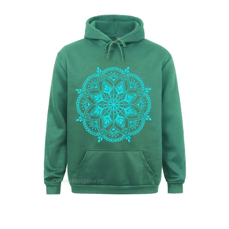 Design Mandala Flower Symbol Spiritual Yoga Mantra Tee Women&