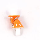 the SHROOMS - Red Dainty Mushroom Shape Pendant Earrings, Cute Sweet Fresh Handmade Drop Earrings for Women/Girls