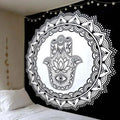 the MANDALA - Print Tapestry Wall Hanging Carpet Throw Yoga Beach Mat Wall Art Tapestry Decorations