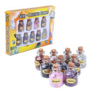 the BOTTLES OF LOVE - 9 Bottles Mini Gemstone Bottles Chip Crystal Healing Tumbled Gem Reiki Wicca Stones Set, Semiprecious Gem Stones Decor