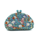 the TROPICANA - Women Crystal Stones Evening Bags, Wedding Clutch Bag Purse, Diamond Clutches, Bridal Handbags