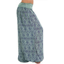 the HERD OF ELEPHANTS - Women's Boho Elephant Print Low Waist Long Loose Baggy Bloomer Pants