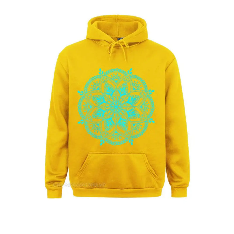 Design Mandala Flower Symbol Spiritual Yoga Mantra Tee Women&