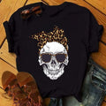 Women&#39;s T-shirt Harajuku Skull Deer Camouflage Burlap Turban T-shirt Clothes Short Sleeve Graphic T-shirt Tops in the Woods