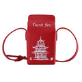 the TAKEOUT - Chinese Tower Printing Box Shoulder Bags, Fashion Cartoon Crossbody Bag, Small Girl's Bag Cute Coin Purse