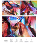 the BOHO KAFTAN - Bohemian Printed V-Neck Batwing Sleeve Long Loose Summer Moroccan Kaftan Dress for Women