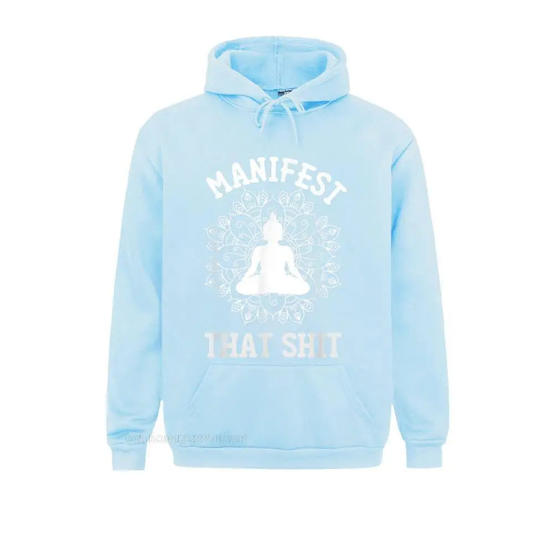 Manifest That Shit Mandala Law Of Attraction Spiritual Hooded Pullover Normcore Fitness Autumn Hoodies Cheap Sportswears Women