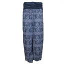 the HERD OF ELEPHANTS - Women's Boho Elephant Print Low Waist Long Loose Baggy Bloomer Pants