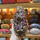 the ROSE GARDEN - Women Rhinestones Clutch Bag, Women Crystal Evening Bag, Wedding Party Dinner Handbags, Bridal Diamond Purses