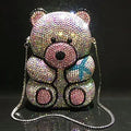 the PANDA - Women Panda Shape Crystal Evening Bag, Beaded Day Clutches, Lady Wedding Purse Rhinestones Handbags, Evening Dress Clutch Bags