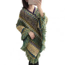 the BOHO CAPE - Women's Bohemian Daily Wear Thick Knitted Poncho Coat/Cape
