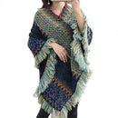 the BOHO CAPE - Women's Bohemian Daily Wear Thick Knitted Poncho Coat/Cape