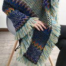 the BOHO CAPE - Women's Bohemian Daily Wear Thick Knitted Poncho Coat/Cape