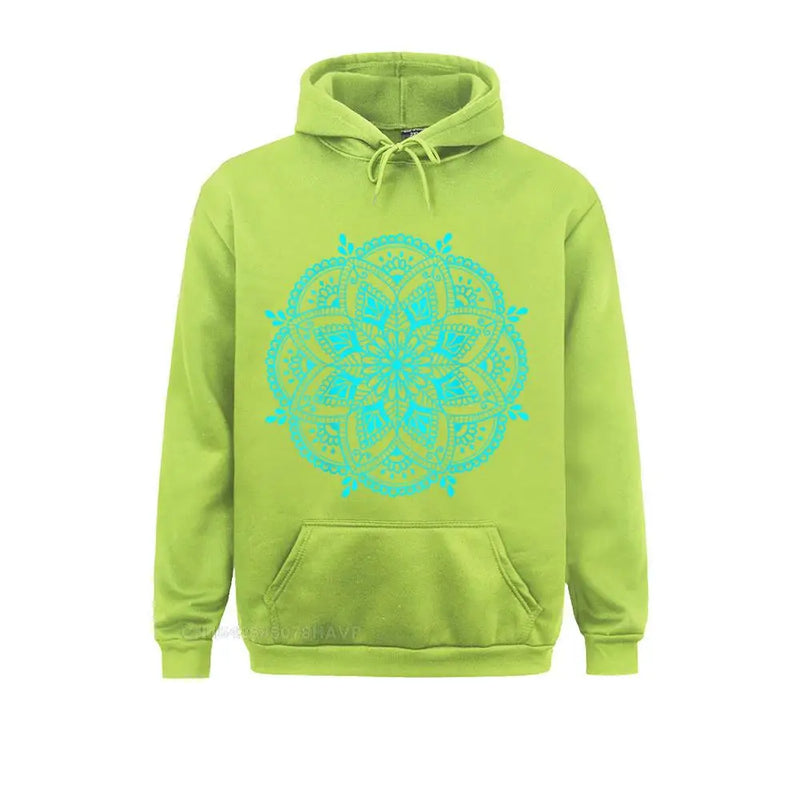 Design Mandala Flower Symbol Spiritual Yoga Mantra Tee Women&