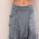 the BAGGY BOHO - Women Low Rise Retro Print Saggy Baggy Casual Hip-Hop Cargo Streetwear Loose Harem Pants