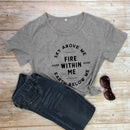 the FIRE WITHIN ME - Sky Above Me Earth Below Me Fire Within Me Harm None Spiritual T-Shirts for Women