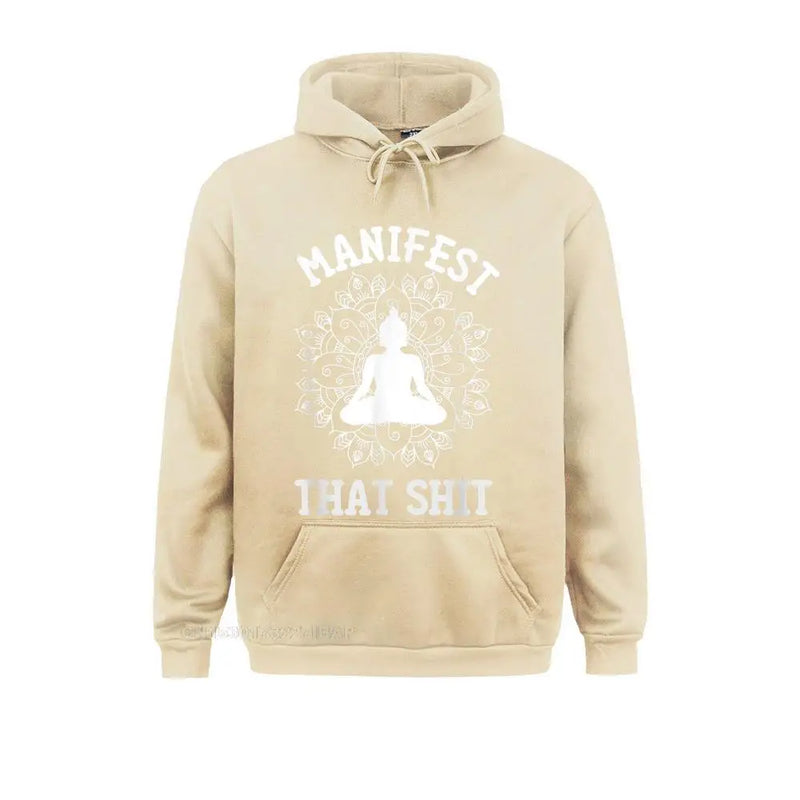 Manifest That Shit Mandala Law Of Attraction Spiritual Hooded Pullover Normcore Fitness Autumn Hoodies Cheap Sportswears Women