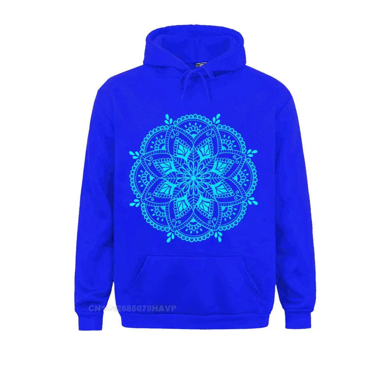 Design Mandala Flower Symbol Spiritual Yoga Mantra Tee Women&