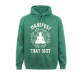 Manifest That Shit Mandala Law Of Attraction Spiritual Hooded Pullover Normcore Fitness Autumn Hoodies Cheap Sportswears Women