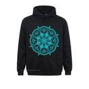 the MANDALA - Flower Symbol Spiritual Yoga Mantra Oversized Hoodies Sweatshirts