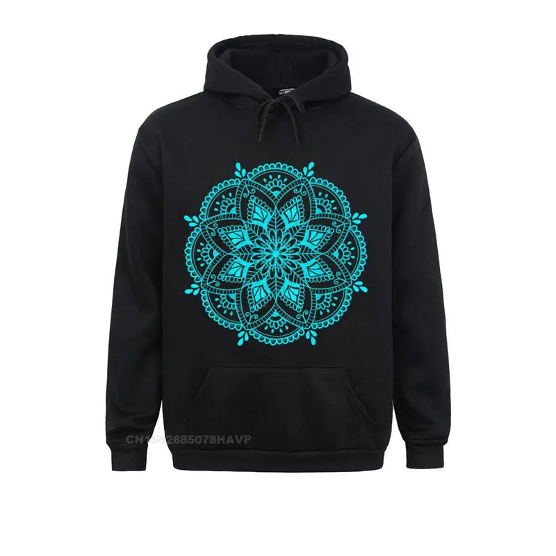 Design Mandala Flower Symbol Spiritual Yoga Mantra Tee Women&