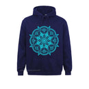 the MANDALA - Flower Symbol Spiritual Yoga Mantra Oversized Hoodies Sweatshirts