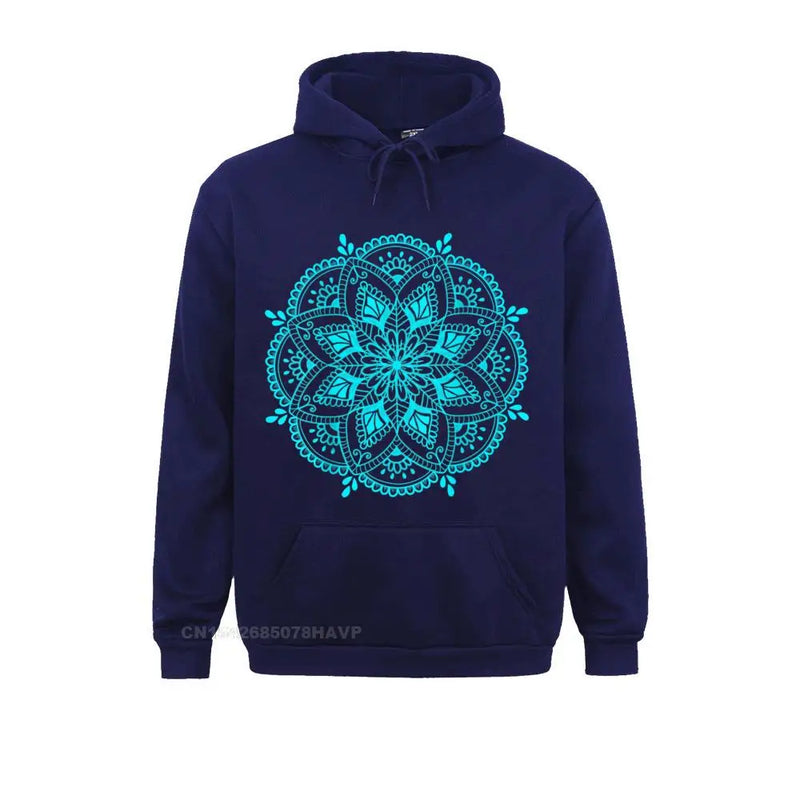 Design Mandala Flower Symbol Spiritual Yoga Mantra Tee Women&