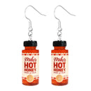 the PANTRY - Canned Bottle Snack Design Dangle Earrings, Cute Acrylic Jewelry Creative Food Ornaments