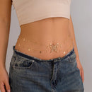 the BUTTERFLY BODY - Boho Sexy Hollow Butterfly Waist Belly Belt Chain for Women, Summer Bikini Crystal Tassel Pendant Link Body Jewelry Gift