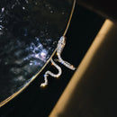 the SERPENT - Fashion Sliver Color Cubic Zirconia Snake Ring for Women Open Adjustable Finger Rings