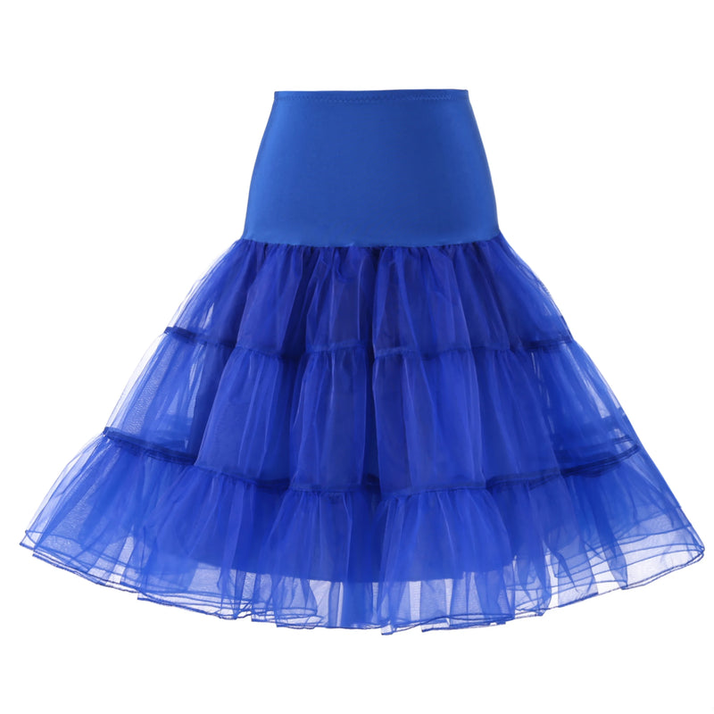 Women's 50S Vintage Tulle Petticoat Half Slip Tutu Underskirt