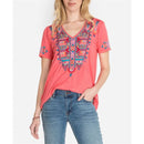 the NAVAJO - Summer 3D Print V-Neck Retro Women Boho Oversized T-Shirts for Women