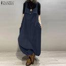 the ROMPER BOHO - Streetwear Corduroy Bibbed Wide Leg Pant Drop Crotch Overalls Loose Casual Suspender Rompers/Jumpsuits