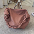 the MESSENGER - Canvas Totes Bags, Women Casual Handbags, Solid Color Shoulder Bag, Simple Messenger Bag Purses