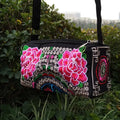 the CARPET BAG - New Vintage Women Handbag, Vintage Tote Messenger, Hippie Ethnic Shoulder Bag Embroidery Boho